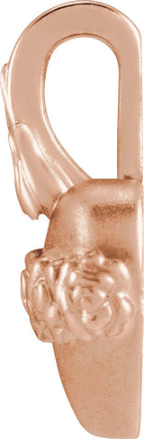 14K Gold Immaculate Heart Of Mary Pendant - Rose Gold - view 2