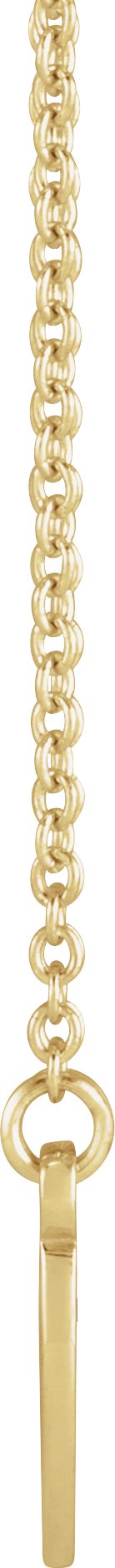 14K Gold Engravable Family Heart Necklace - Yellow Gold - view 2