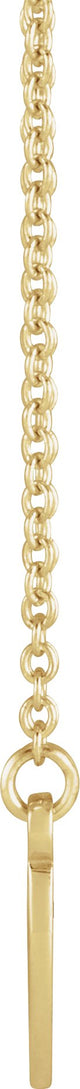 14K Gold Engravable Family Heart Necklace - Yellow Gold - view 2