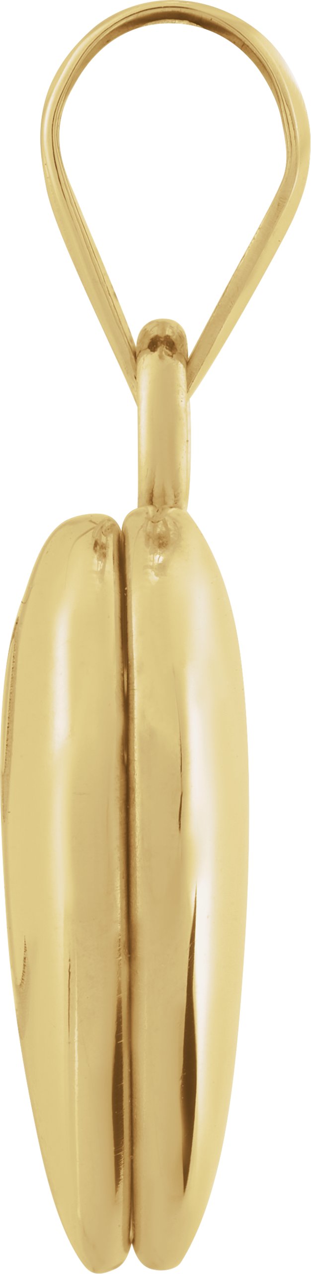 14K Gold Heart Locket – 20x12mm - view 3