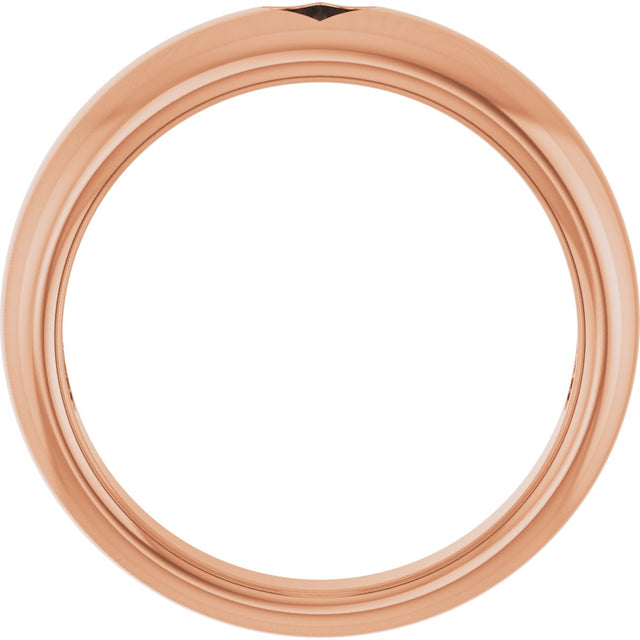 14K Gold Pierced Heart Ring - Rose Gold - view 2