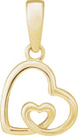 14K Gold Heart Pendant II
