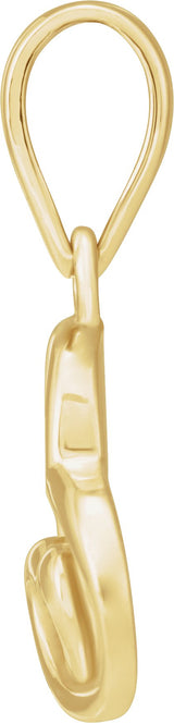 14K Gold Heart Pendant II - view 2