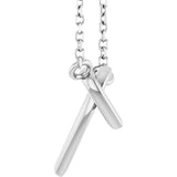 Platinum Interlocking Hearts Necklace - view 3