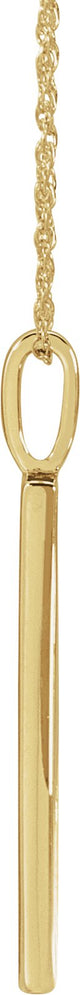 14K Gold Round Natural Diamond Accented Love Necklace - Yellow Gold - view 4