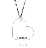 14K Gold Be Posh Engravable Heart Pendant - Rose Gold - view 4