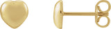 14K Gold Heart Earrings