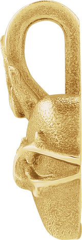 14K Gold Sacred Heart Pendant - Yellow Gold - view 2