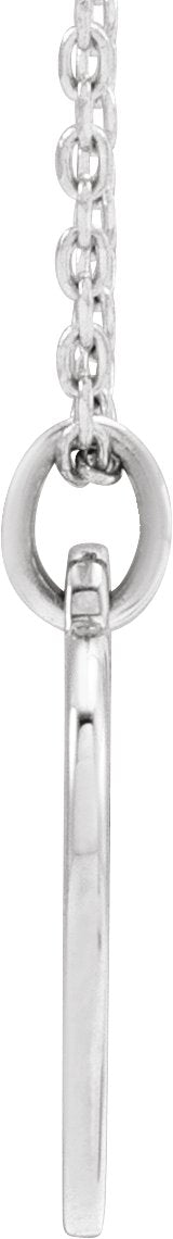 14K Gold Engravable Floral Heart Necklace or Pendant - White Gold - view 2