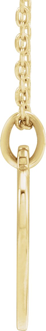 14K Gold Engravable Floral Heart Necklace or Pendant - Yellow Gold - view 2
