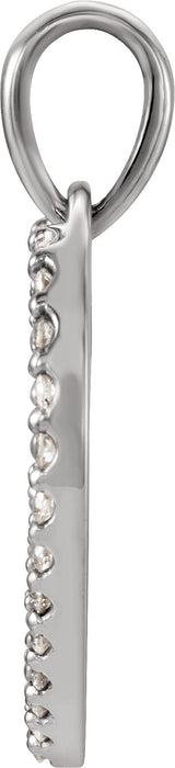 Platinum Heart Pendant – 19.6x15.9mm - view 4