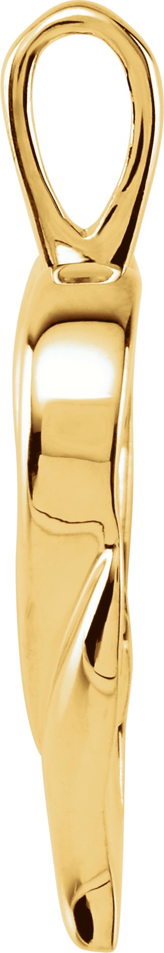 18K Gold Heart Pendant II - view 2