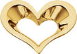 18K Gold Heart Pendant – 14.25x19.5mm