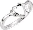 Platinum Heart Ring