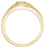 14K Gold Heart Ring No. 2 - Yellow Gold - view 2