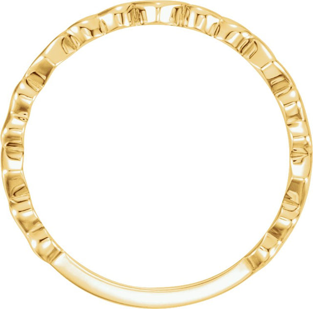 14K Gold Heart Ring VI - Yellow Gold - view 2