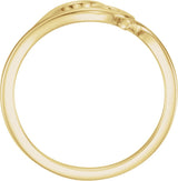 14K Gold Heart Ring IV - Yellow Gold - view 2