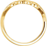 14K Gold Heart Ring VII - Yellow Gold - view 2
