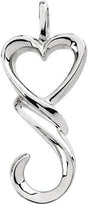 Platinum Heart Pendant V