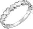 Platinum Heart Ring IV