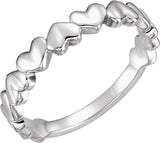Platinum Heart Ring IV