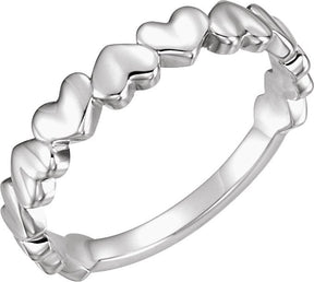 Platinum Heart Ring IV