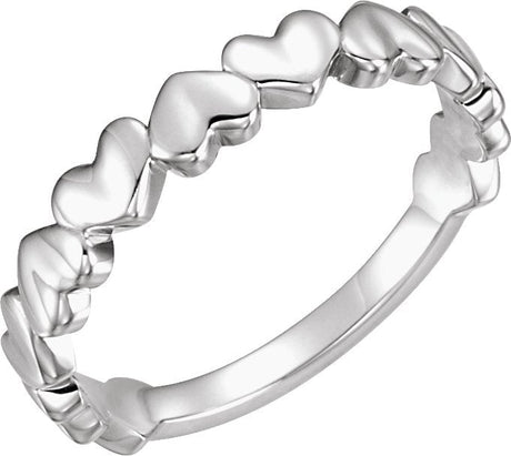 Platinum Heart Ring IV