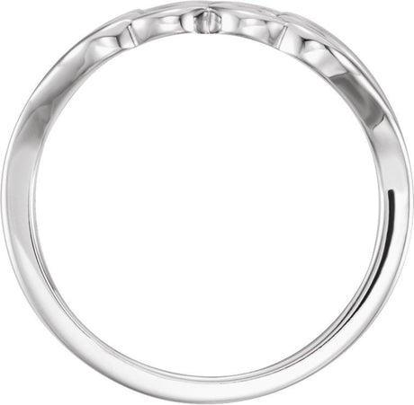 Platinum Heart Ring V - view 2