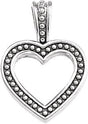 Platinum Heart Pendant – 14.5x10.25mm