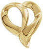 10K Gold Heart Pendant – 18x16mm