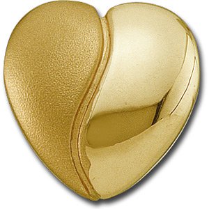 14K Gold Heart Pendant – 13x13mm - Yellow Gold