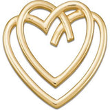 14K Gold Heart Pendant – 29.5x28.75mm - Yellow Gold