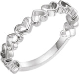 Platinum Heart Ring III