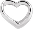 14K Gold Heart Pendant – 10.25x11mm