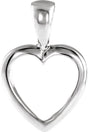 Platinum Heart Pendant VI