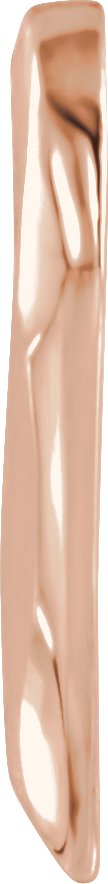 10K Gold Heart Slide Pendant – 16x15mm - Rose Gold - view 2