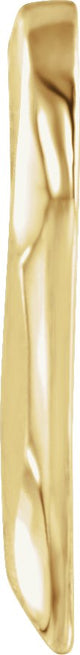 18K Gold Heart Slide Pendant – 16x15mm - view 2