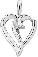 18K Gold Heart Pendant III - view 2