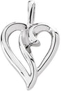 Platinum Heart Pendant IV