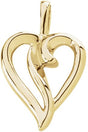 18K Gold Heart Pendant III