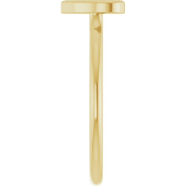 14K Gold Heart Ring VIII - Yellow Gold - view 4