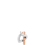 14K Gold Interlocking Heart Necklace - Two-Tone - view 3