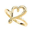 10K Gold Heart Ring II
