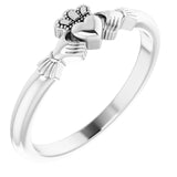Platinum Claddagh Ring