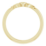 18K Gold Claddagh Ring - Yellow Gold - view 2