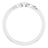 18K Gold Claddagh Ring - White Gold - view 2