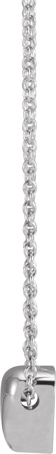 Platinum Puffed Heart Necklace or Pendant - view 2
