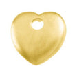 10K Gold Heart Pendant – 16x16mm