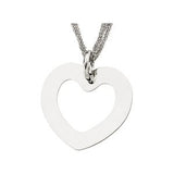 18K Gold Heart Pendant – 34x32mm - view 3