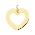 18K Gold Heart Pendant – 34x32mm